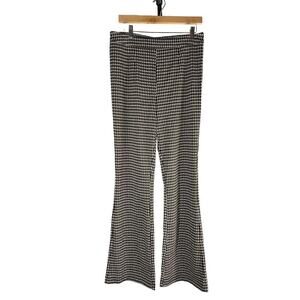 Sanctuary Anthropologie Filmore Flare Houndstooth Pants Business Casual Size XL